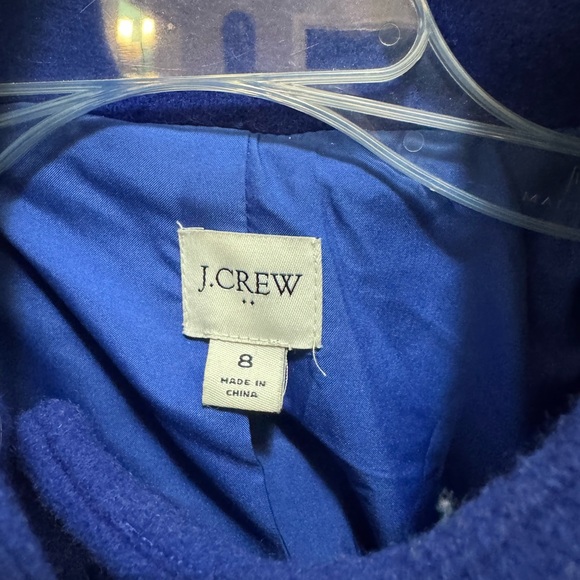 J. Crew Women's Royal Blue Pea Coat - Picture 2 of 2